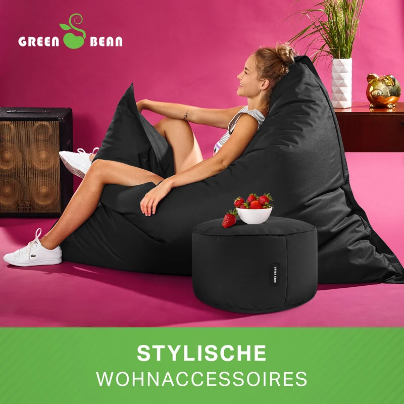 Square Riesensitzsack mit Pouf Stay