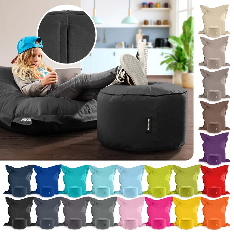 Square Riesensitzsack mit Pouf Stay
