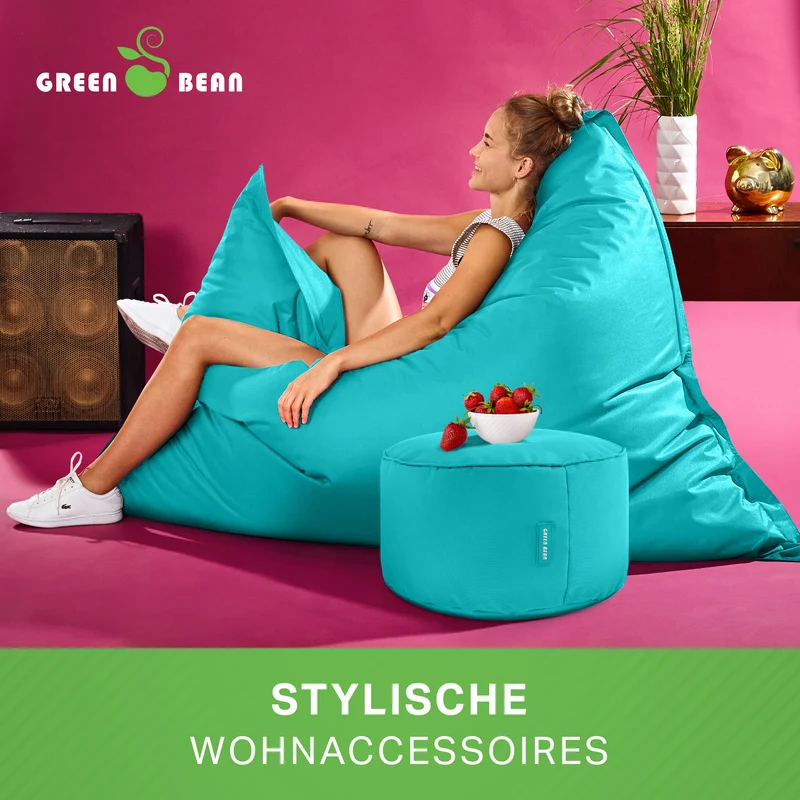Square Riesensitzsack mit Pouf Stay