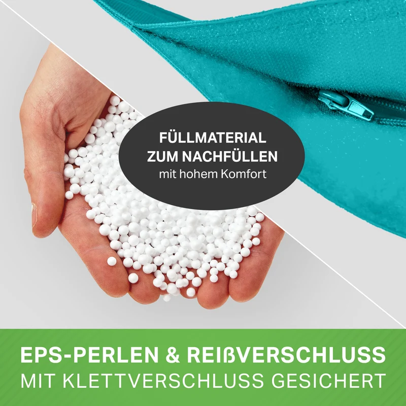 Square Riesensitzsack mit Pouf Stay