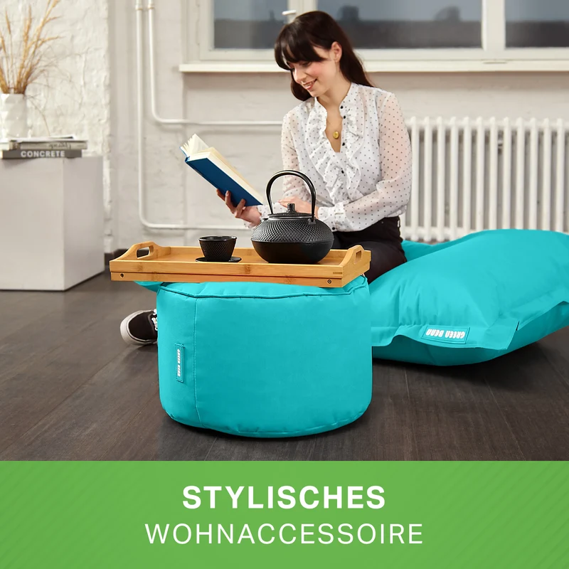 Square Riesensitzsack mit Pouf Stay