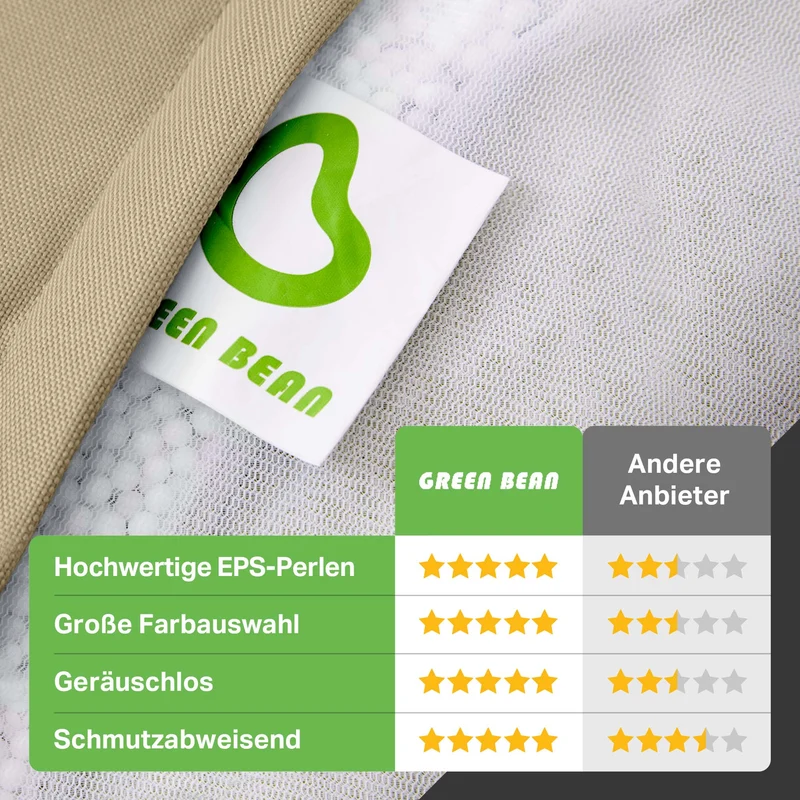 Gaming Sitzsack + Pouf Cozy im Set aus PVC