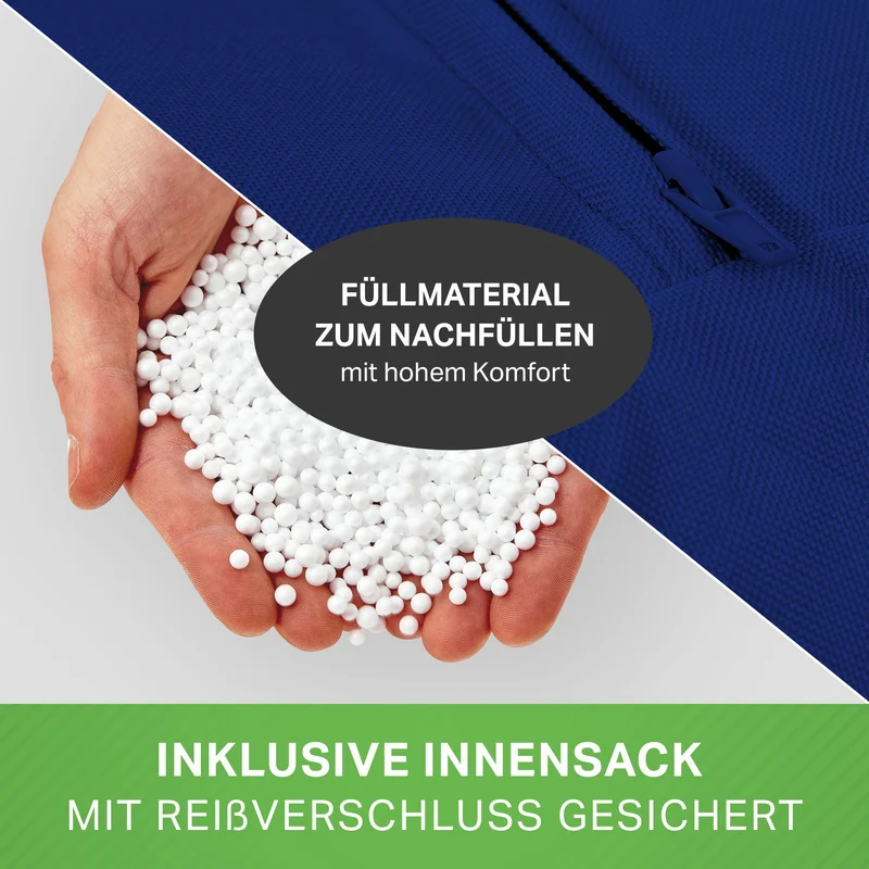 Gaming Sitzsack + Pouf Cozy im Set aus PVC