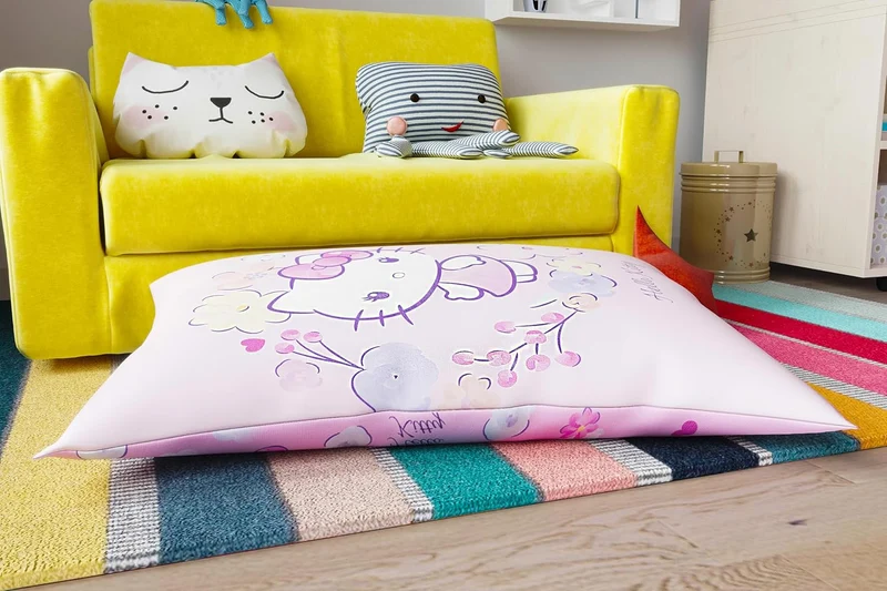 Kinder Sitzsack mit waschbarem Bezug und Motiv