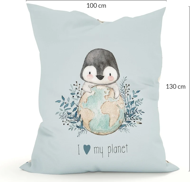Kinder Sitzsack mit waschbarem Bezug und Motiv