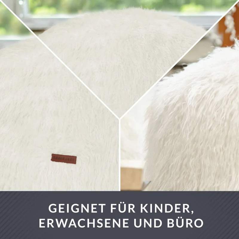 Stay Sitzhocker aus Kunstfell