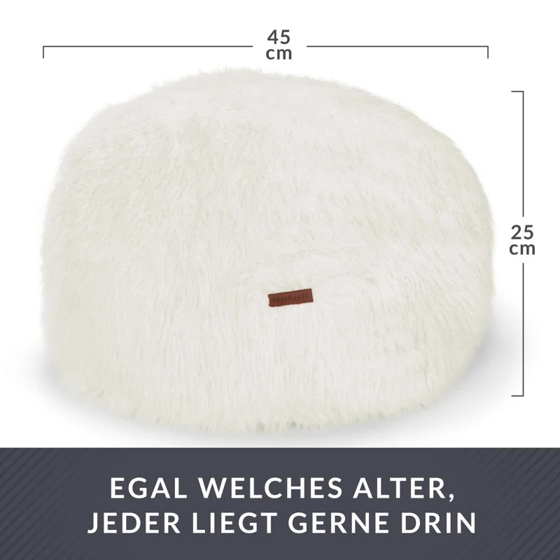 Stay Sitzhocker aus Kunstfell
