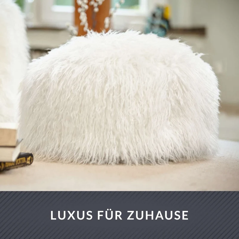 Stay Sitzhocker aus Kunstfell