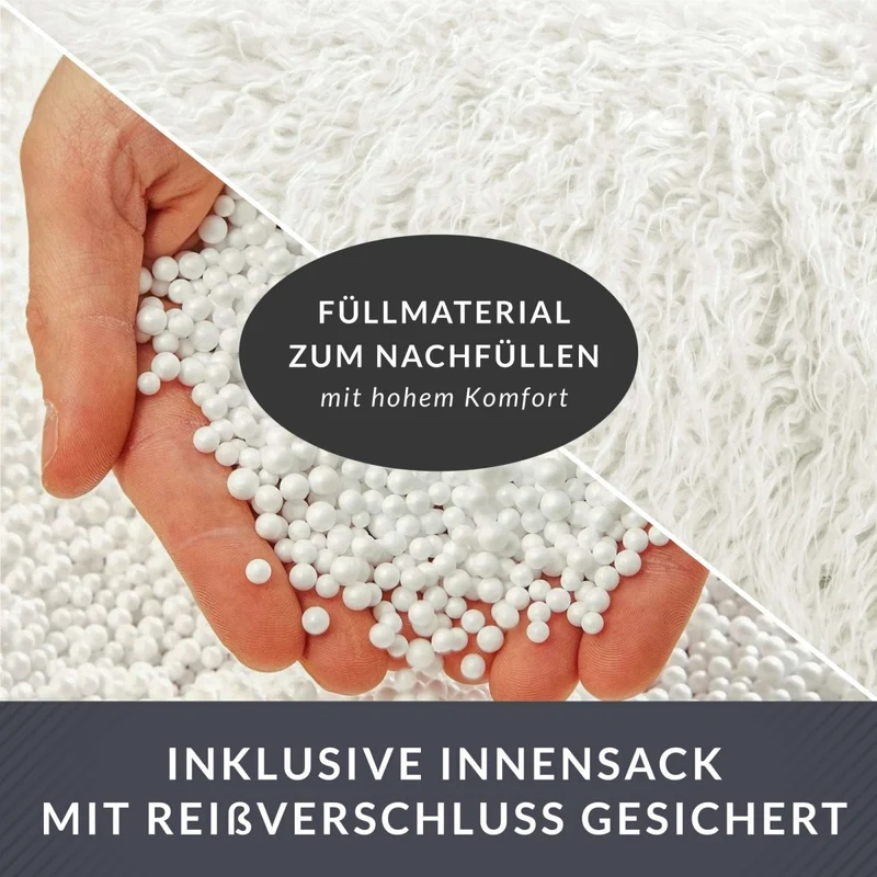 Stay Sitzhocker aus Kunstfell