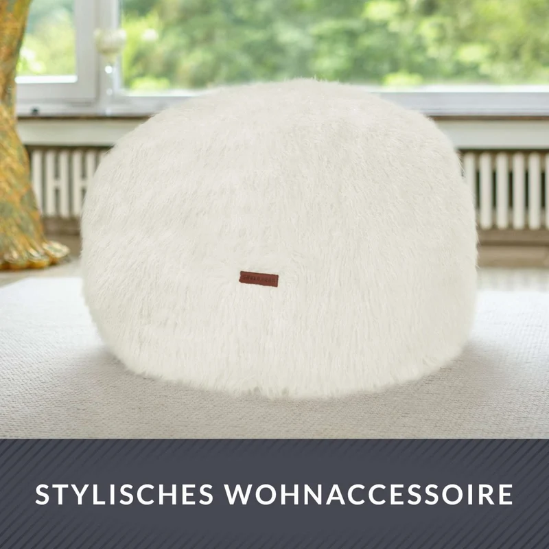 Stay Sitzhocker aus Kunstfell