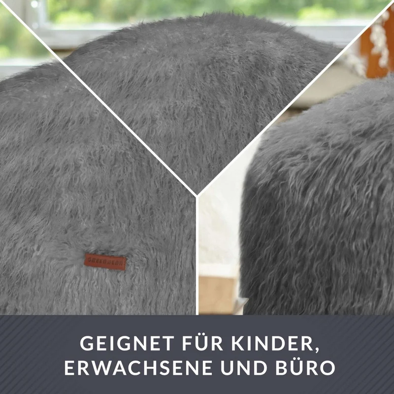 Stay Sitzhocker aus Kunstfell