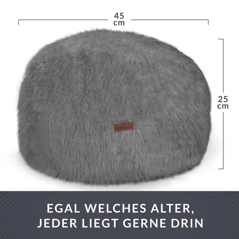 Stay Sitzhocker aus Kunstfell