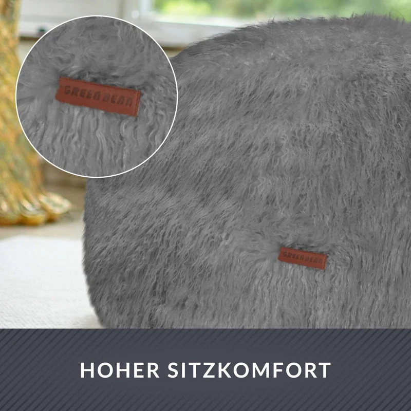 Stay Sitzhocker aus Kunstfell