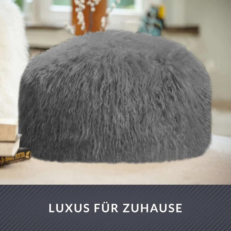 Stay Sitzhocker aus Kunstfell