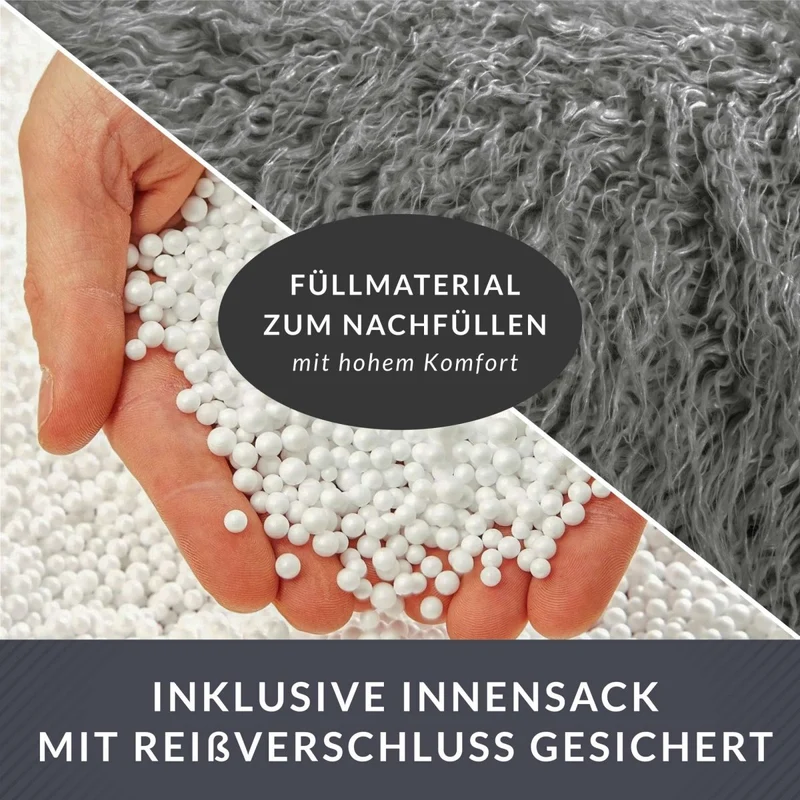 Stay Sitzhocker aus Kunstfell