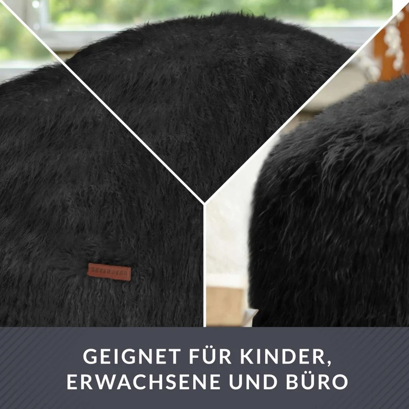 Stay Sitzhocker aus Kunstfell