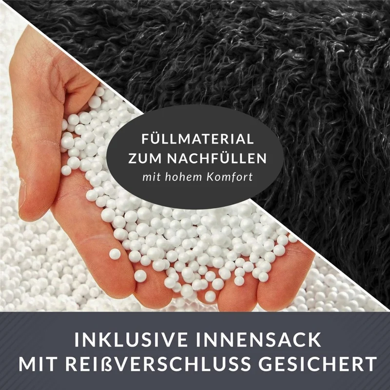 Stay Sitzhocker aus Kunstfell