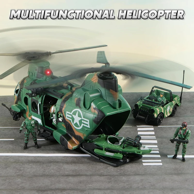 JOYIN 10-in-1 Military Helicopter Toys