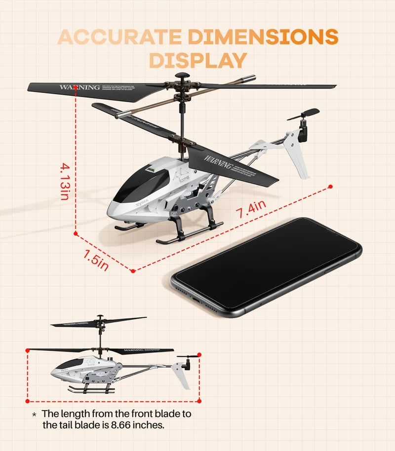 SYMA RC Helicopter Toy with 16Mins