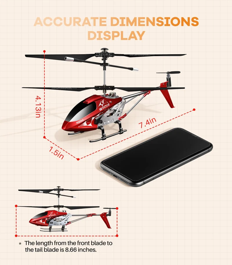SYMA RC Helicopter Toy with 16Mins