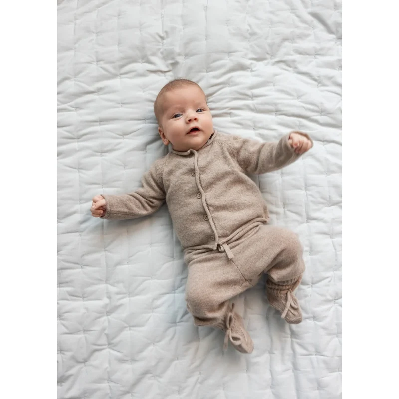 POWYS CASHMERE PANTS - ALPACA MELANGE