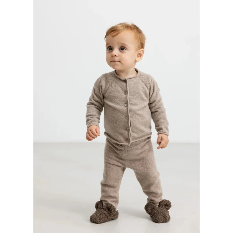 POWYS CASHMERE PANTS - ALPACA MELANGE