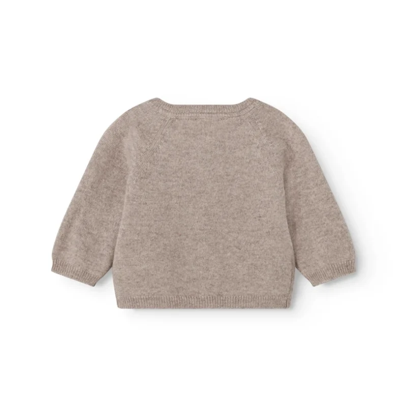 TAMLA CASHMERE CARDIGAN - ALPACA MELANGE