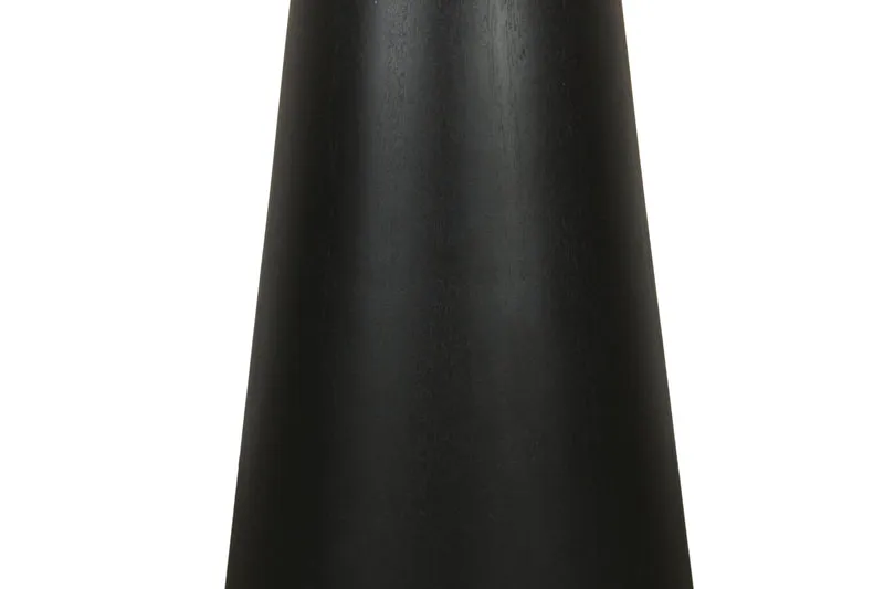 Beistelltisch CONE / Massivholz Akazie schwarz oder white wash lackiert / D 35, H 60 cm oder D 40, H 50 cm