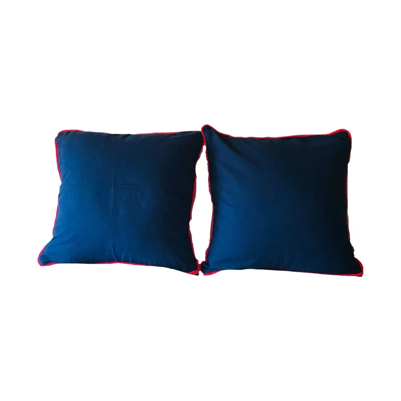Boho NavyThrow Pillow Cover, Modern Decorative Throw Pillow, Custom Pillows with Piping