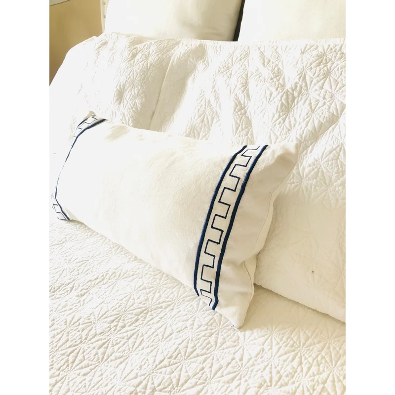 Greek Key Lumbar Pillows "12x24" Decorative Small Throw Pillows Snazzy Living