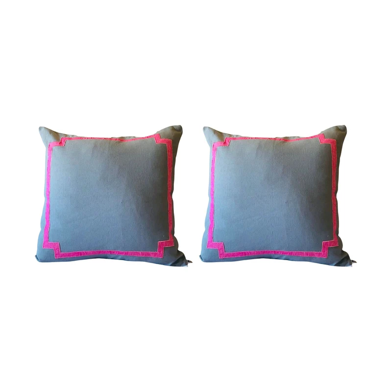 Trim Pillows, Trim Euro Shams, Border Pillow Covers, Unique Gift for her,Bedroom decor, Pillows with borders,Snazzy Living