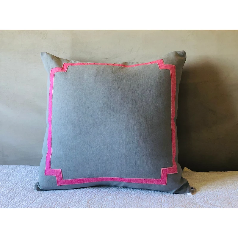 Trim Pillows, Trim Euro Shams, Border Pillow Covers, Unique Gift for her,Bedroom decor, Pillows with borders,Snazzy Living