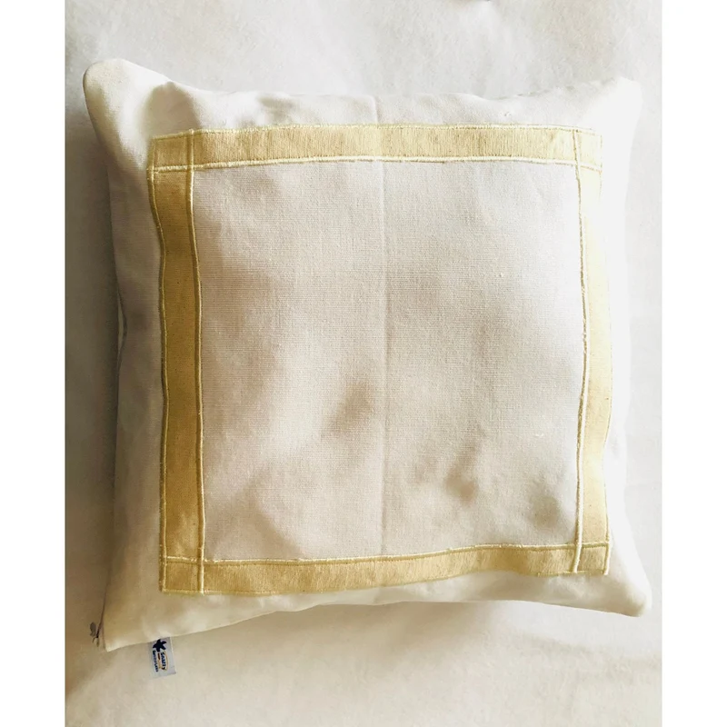 White Trim Embroidered Throw Pillows, Embroidered Sofa Modern Couch Pillows, Home Decor for Living room