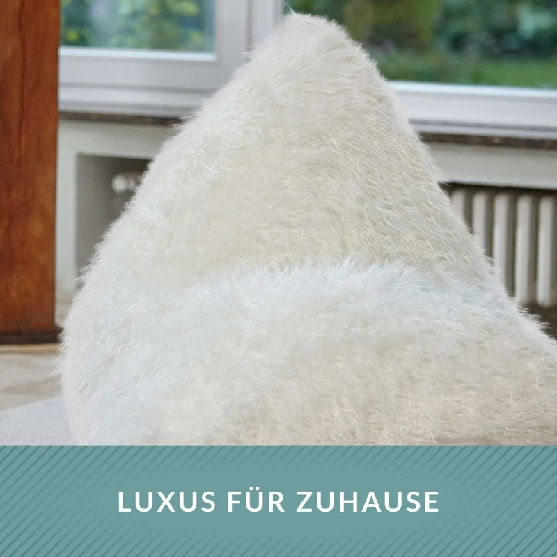 Triangle Sitzsack aus Kunstfell