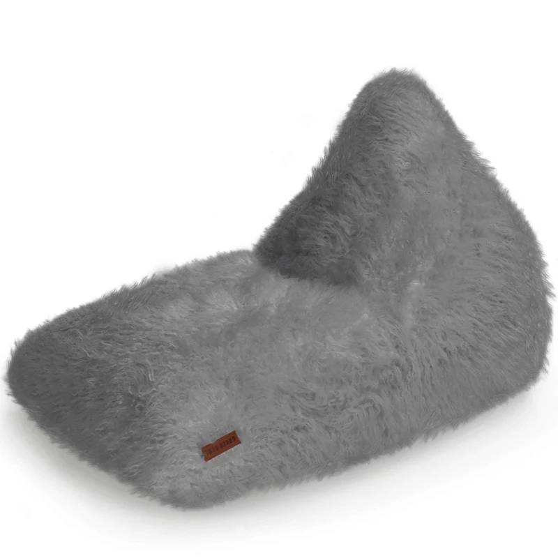 Triangle Sitzsack aus Kunstfell