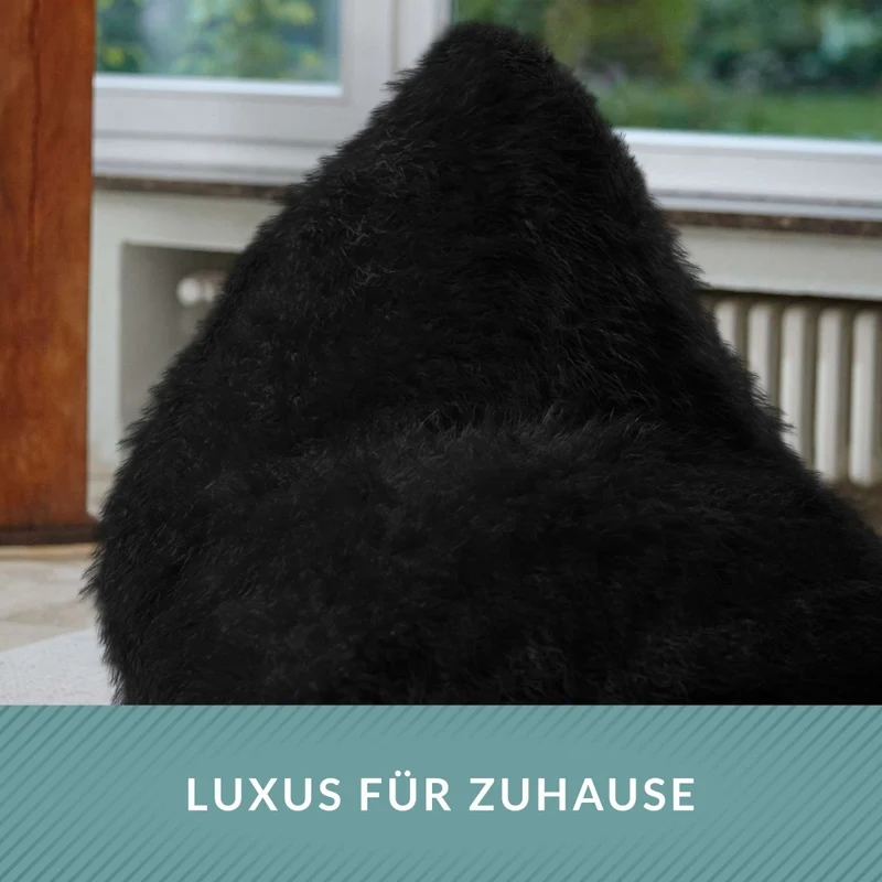 Triangle Sitzsack aus Kunstfell