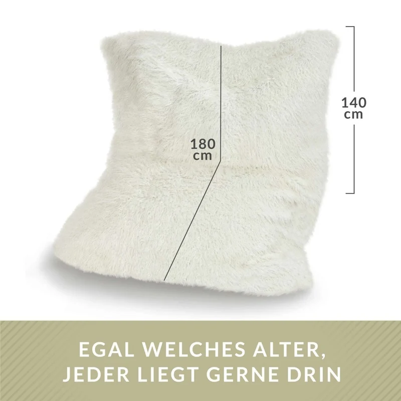 Square Riesensitzsack aus Kunstfell