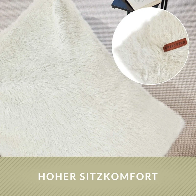 Square Riesensitzsack aus Kunstfell
