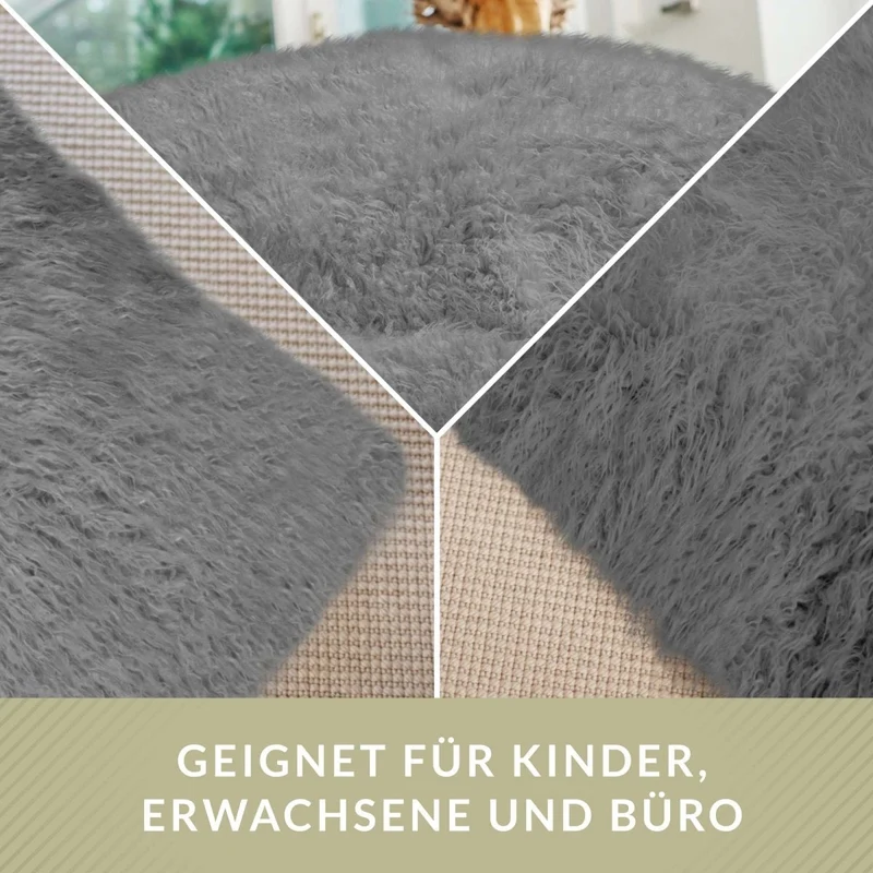 Square Riesensitzsack aus Kunstfell
