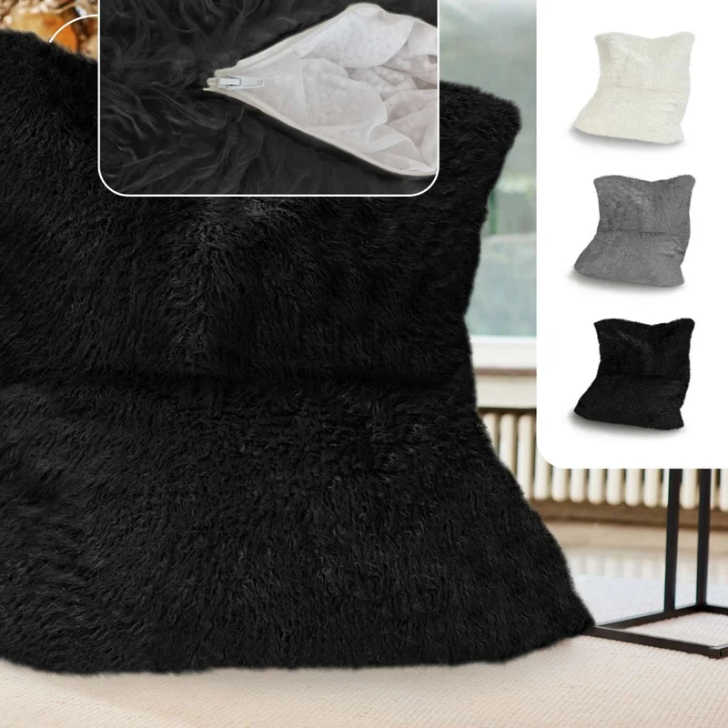 Square Riesensitzsack aus Kunstfell