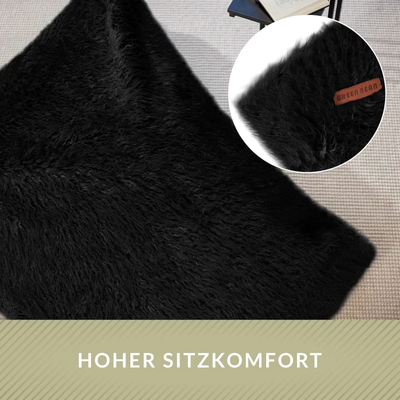 Square Riesensitzsack aus Kunstfell