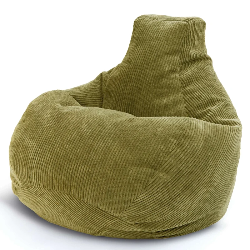 Cozy Sitzsack mit Rückenlehne in Cord-Optik