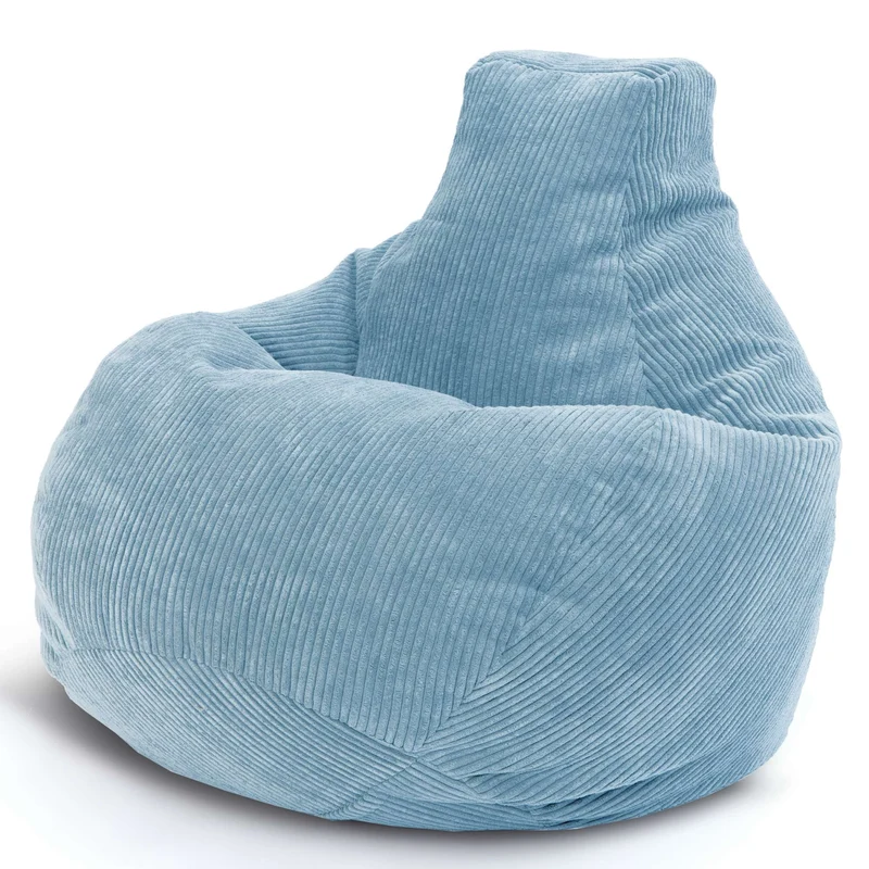 Cozy Sitzsack mit Rückenlehne in Cord-Optik