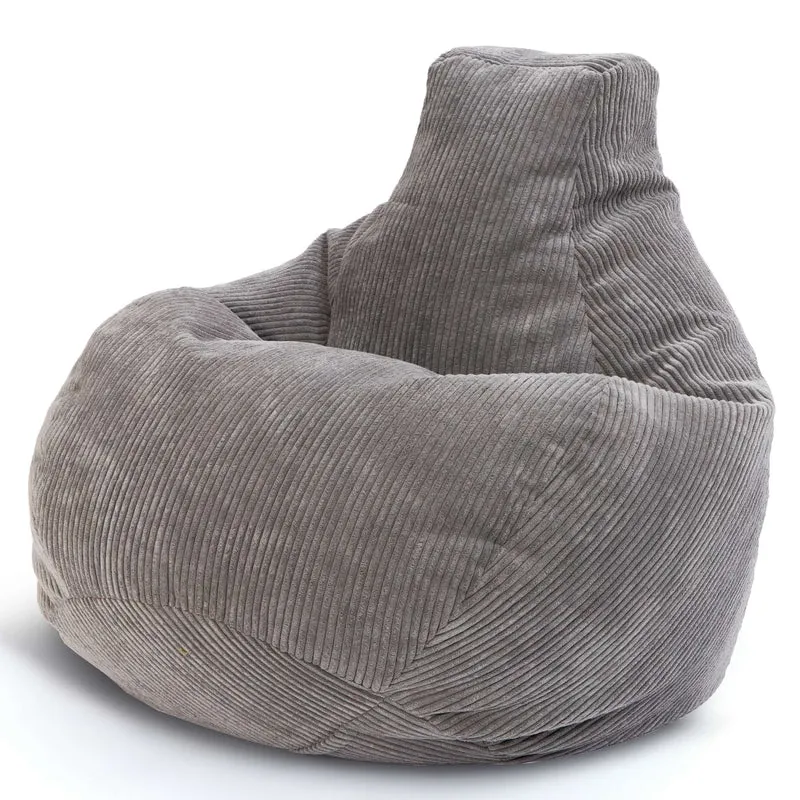 Cozy Sitzsack mit Rückenlehne in Cord-Optik