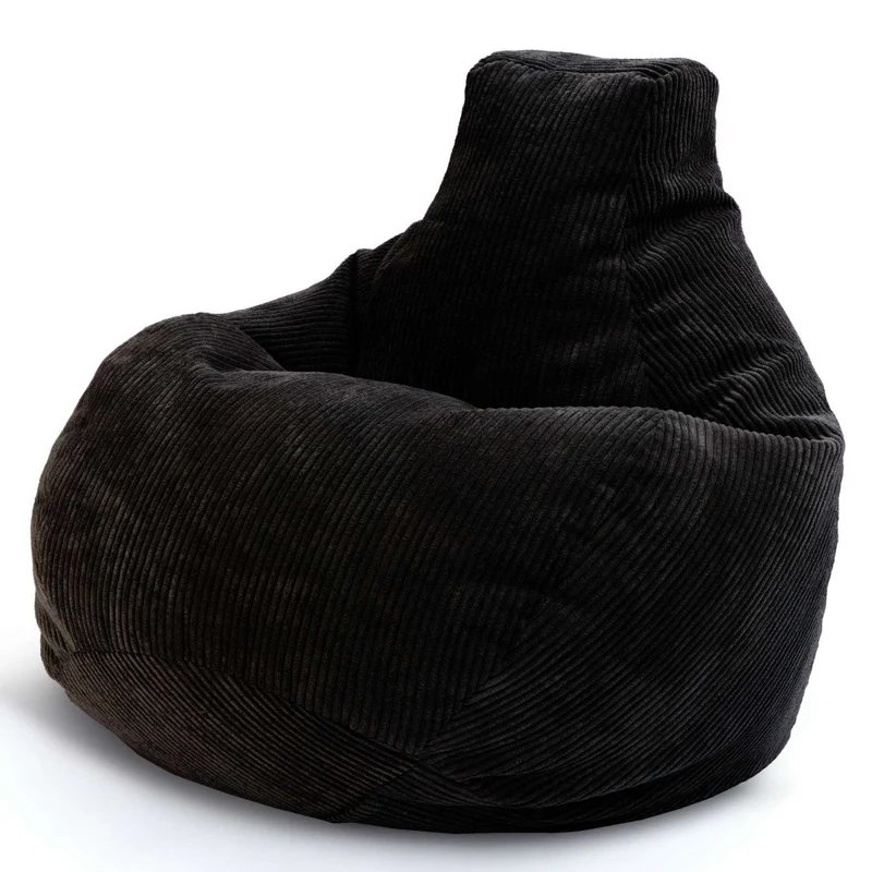 Cozy Sitzsack mit Rückenlehne in Cord-Optik
