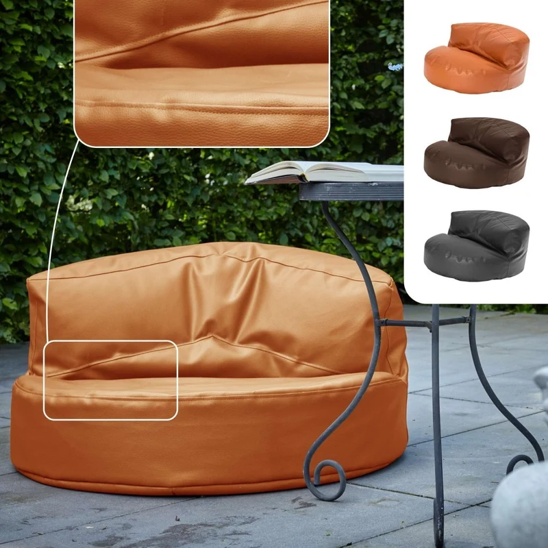 Sitzsacksofa aus Kunstleder