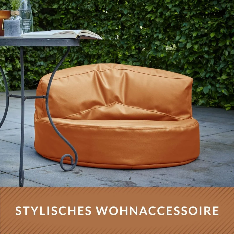 Sitzsacksofa aus Kunstleder
