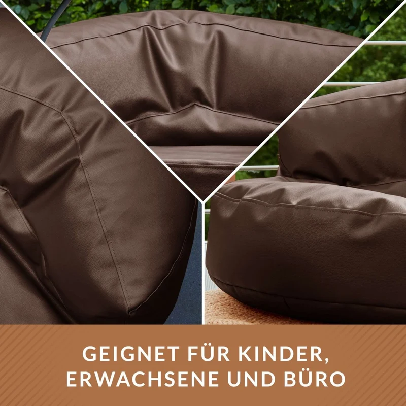 Sitzsacksofa aus Kunstleder