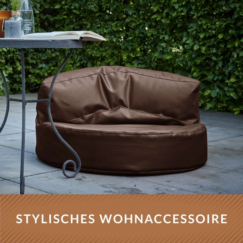 Sitzsacksofa aus Kunstleder