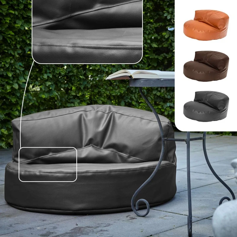 Sitzsacksofa aus Kunstleder